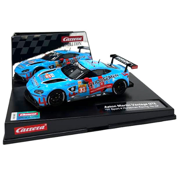 Carrera Evolution 27743 Aston Martin Vantage GTE TF Sport 4 Horsemen Racing #33 1/32 Slot Car