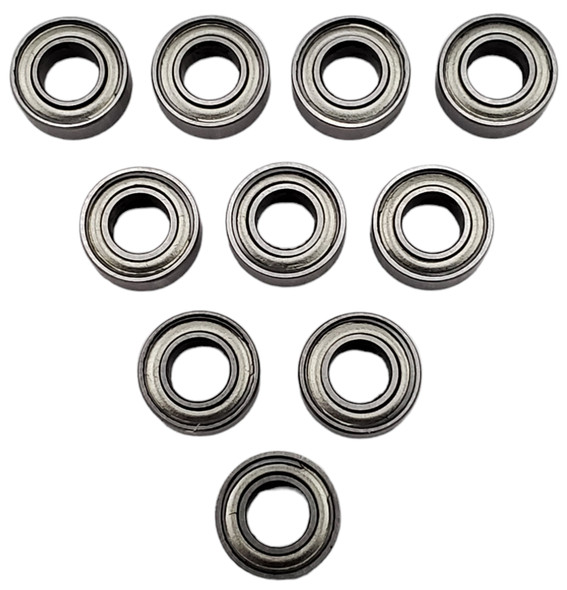 NHX RC Steel Ball Bearings 5x8x2.5mm, 10 pcs, Metal Shielded