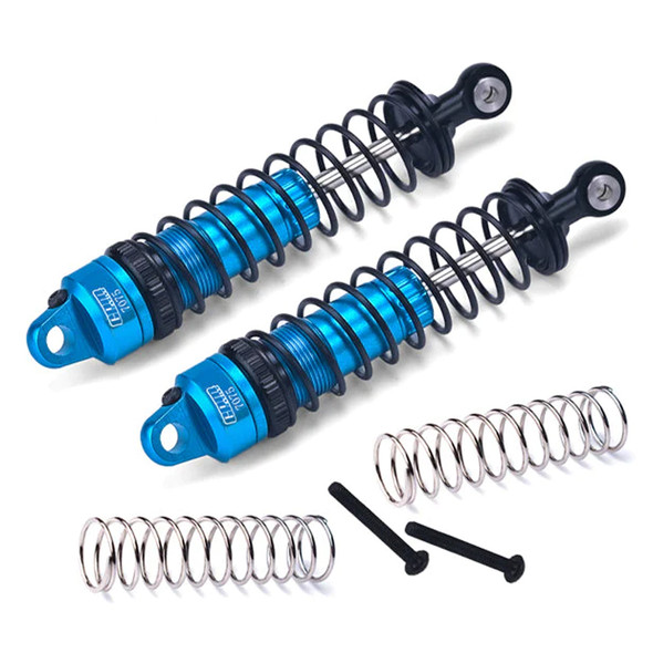 GPM Alum 7075 Rear Adjustable Spring Shocks 90mm Sky Blue for Tamiya 1/10 BBX BB-01