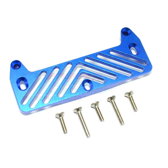 GPM Racing Aluminum Front Bumper Mount Blue for Tamiya Lunch Box