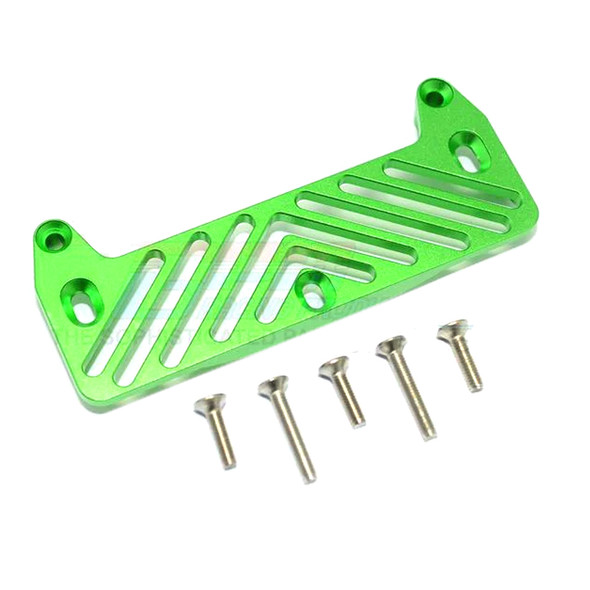 GPM Racing Aluminum Front Bumper Mount Green for Tamiya Lunch Box