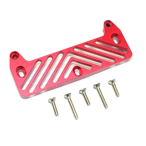 GPM Racing Aluminum Front Bumper Mount Red for Tamiya Lunch Box