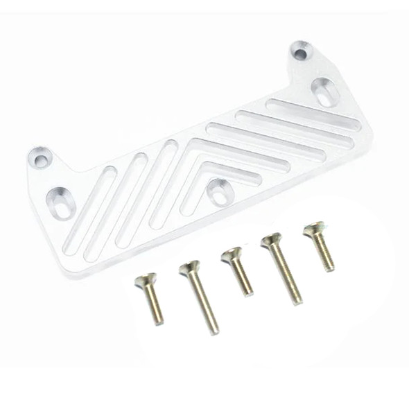 GPM Racing Aluminum Front Bumper Mount Silver for Tamiya Lunch Box