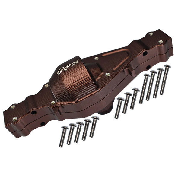 GPM Racing Aluminum Rear Gear Box Brown for Tamiya 1/14 Truck