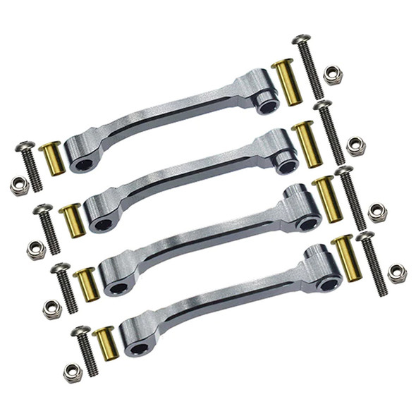 GPM Aluminum Radius Arm w/Collars/Lock Nuts/Screws Silver for 1/14 Tamiya Truck GPM Aluminum Radius Arm w/Collars/Lock Nuts/Screws Silver for 1/14 Tamiya Truck