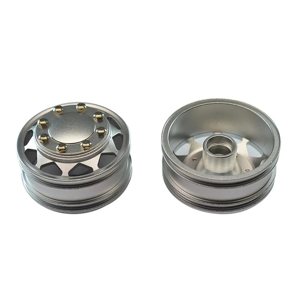 GPM Racing Aluminum Front Wheel Silver w/ Hex Driver for 1/14 Tamiya Truck GPM Racing Aluminum Front Wheel Silver w/ Hex Driver for 1/14 Tamiya Truck