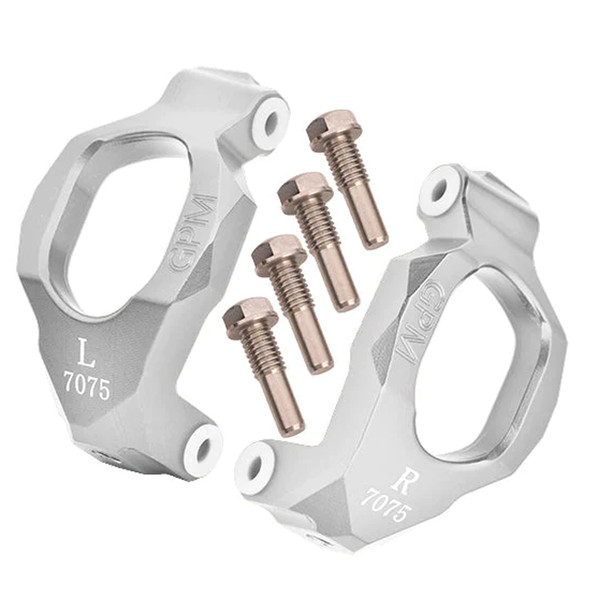 GPM Racing Aluminum 7075 Front C-Hubs Silver for Traxxas 1/10 Maxx GPM Racing Aluminum 7075 Front C-Hubs Silver for Traxxas 1/10 Maxx