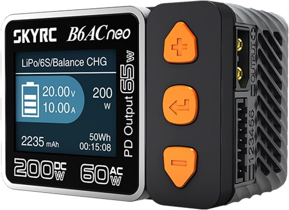 SKY RC B6ACneo Smart Charger DC 200W AC 60W LiPo/Life/LiIon/LiHV/NiMH