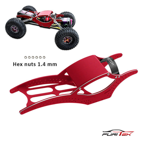 Furitek Scythe V2 Aluminum Frame Kit for SCX24 Crawlers - Red