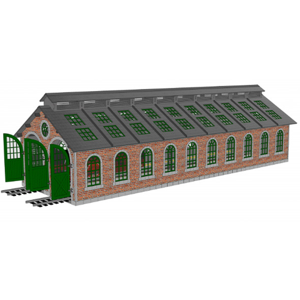 PROSES LS-551 Laser-Cut Steam Era Engine Long House Kit (Pre-Painted) O Scale