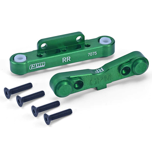GPM Aluminum 7075 Rear Lower Suspension Mount Green for Arrma 1/8 Kraton/Outcast