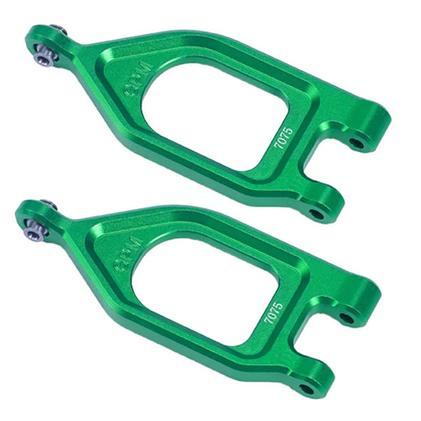 GPM Aluminum 7075 Front Upper Suspension Arms Green for Arrma 1/10 GORGON 4X2