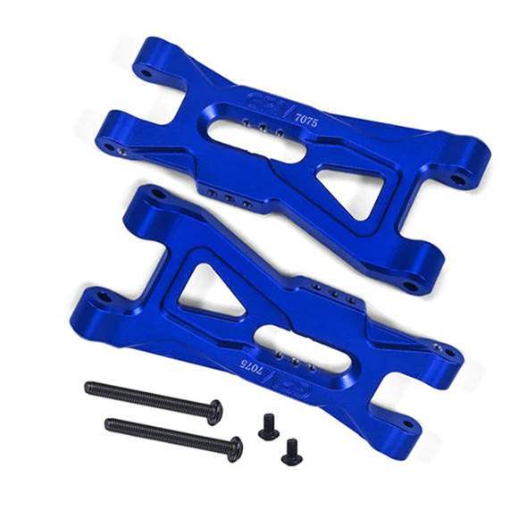 GPM Aluminum 7075 Front Lower Suspension Arms Blue for Arrma 1/10 GORGON 4X2