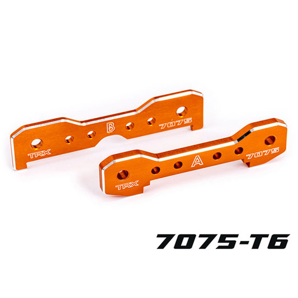 Traxxas 9629T Aluminum 7075-T6 Front Tie Bars Orange for Sledge