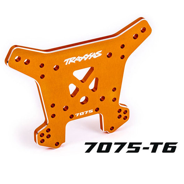 Traxxas 9638T Aluminum 7075-T6 Rear Shock Tower Orange for Sledge