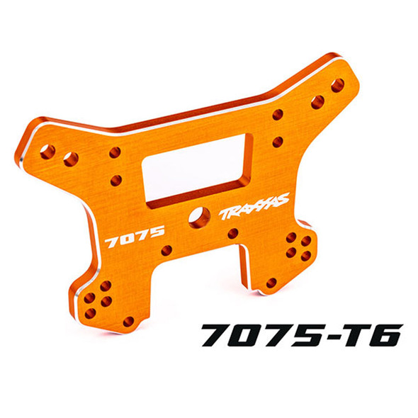 Traxxas 9639T Aluminum 7075-T6 Front Shock Tower Orange for Sledge