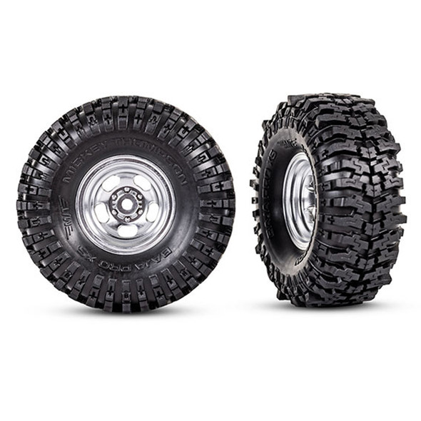 Traxxas 9872 Mickey Thompson Baja Pro XS 2.4x1.0″ Tires/Wheels (2) for TRX-4M