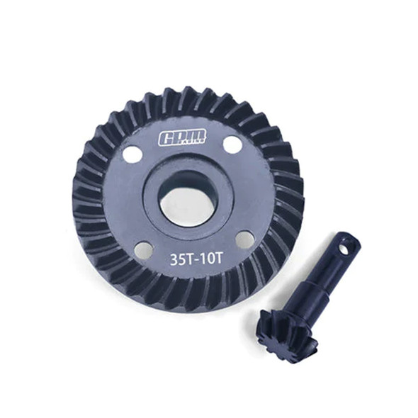 GPM 40Cr Steel Diff Bevel Gear 35T & Pinion Gear 10T for Traxxas 1:10 TRX-4 / TRX-6 GPM 40Cr Steel Diff Bevel Gear 35T & Pinion Gear 10T for Traxxas 1:10 TRX-4 / TRX-6