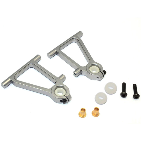 GPM Racing Aluminum Front Lower Arm Set Grey for Tamiya TT-01