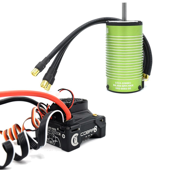 Castle Creations Cobra 8 25.2V Waterproof ESC w/ 1515 - 2200Kv V2 Sensored Brushless Motor