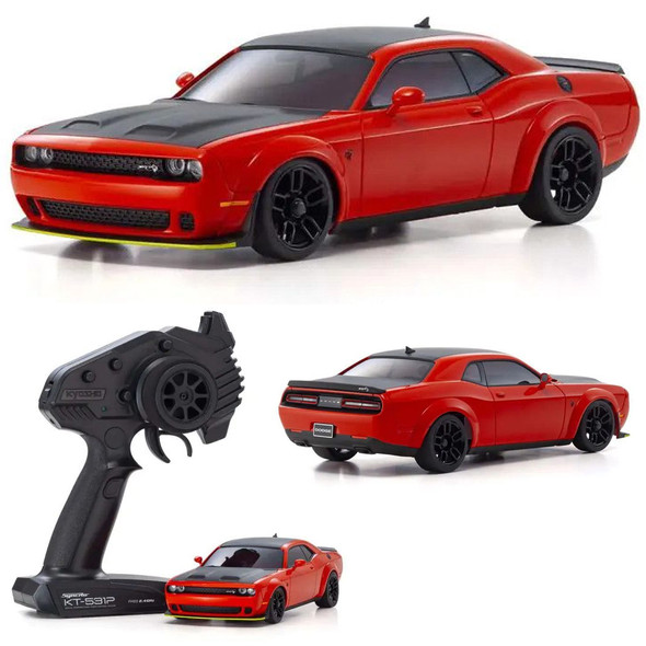 Kyosho 32621R MINI-Z AWD Dodge Challenger SRT Hellcat Redeye RTR Touring Car Red