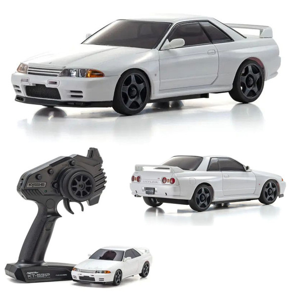 Kyosho 32639W MINI-Z AWD NISSAN SKYLINE GT-R N1 Version (R32) White