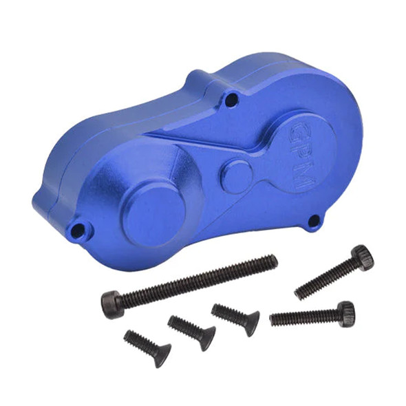 GPM Aluminum 7075 Center Gear Box Housing Set w/Covers Blue for Losi 1/18 Mini LMT