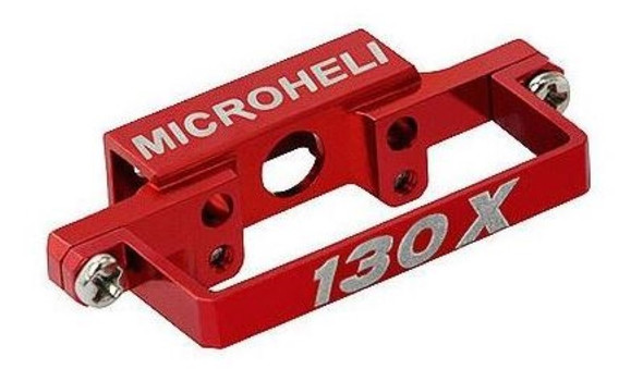 Microheli Blade 130x Aluminum Aluminum DS35 Tail Servo Mount (RED)130 x