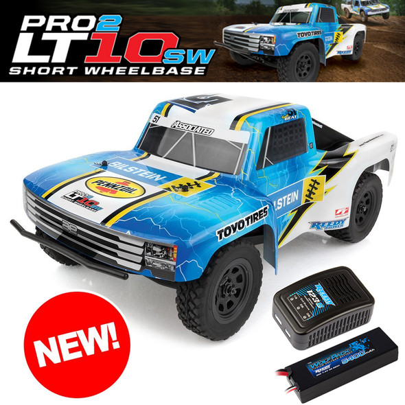 Associated 70031C Pro2 LT10SW Ryan Beat 1/10 2WD Off-Road RTR Truck Lipo Combo