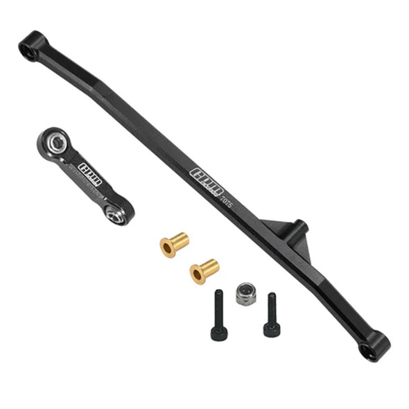 GPM Aluminum 7075 Steering Tie Rod & Drag Link Black for Losi 1/18 Mini LMT