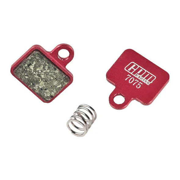GPM Aluminum 7075 & Inlaid Friction Material Front Brake Pad Red for Losi 1/4 Promoto-MX