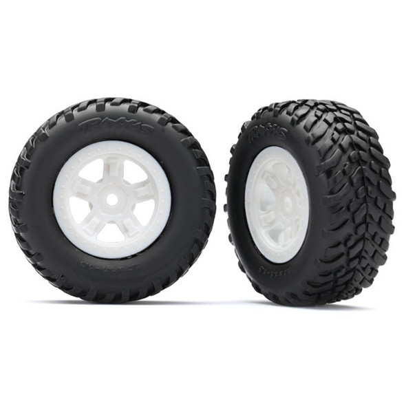 Traxxas 7674X SCT Racing Tires w/5-Spoke Wheels for 1/18 LaTrax Desert Prerunner