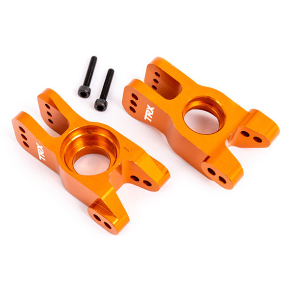 Traxxas 9552T Aluminum Left & Right Carriers Stub Axle (2) Orange for Sledge