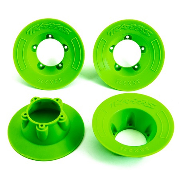 Traxxas 9569G Wheel Covers Green (4) for Sledge / E-Revo