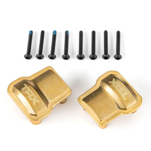 Traxxas 9787 Front & Rear Brass Axle Covers (2) w/ 1.6x12mm Screws for TRX-4M