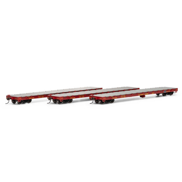 Athearn ATH98083 60' Flat Car - Delaware & Hudson (3) HO Scale