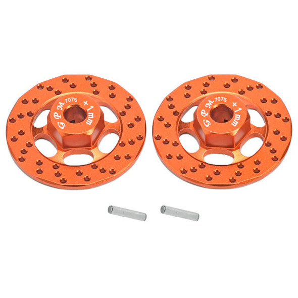 GPM Aluminum 7075 +1mm Hex w/ Brake Disk Orange for Traxxas FORD GT 4-TEC 2.0/3.0
