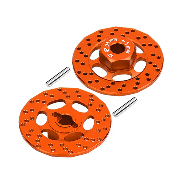 GPM Aluminum 7075 +1mm Hex w/ Brake Disk Orange for Traxxas FORD GT 4-TEC 2.0/3.0