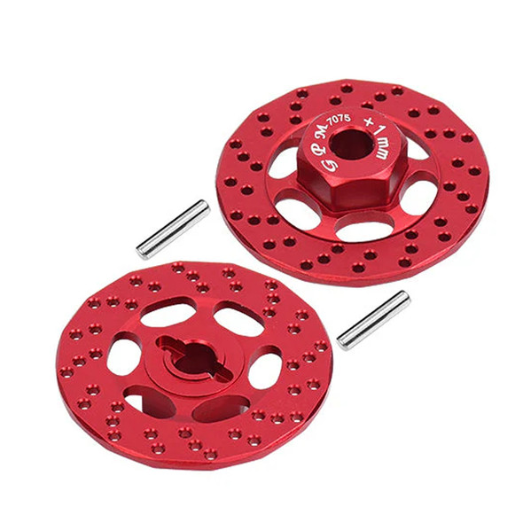 GPM Aluminum 7075 +1mm Hex w/ Brake Disk Red for Traxxas FORD GT 4-TEC 2.0/3.0