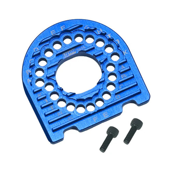 GPM Alum 7075 Motor Mount Plate w/Heat Sink Fins Blue for FORD GT 4-TEC 2.0/3.0