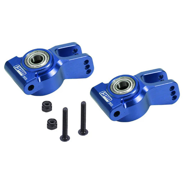 GPM Racing Aluminum 7075 Rear Hub Set Blue for Losi 1/10 Lasernut U4