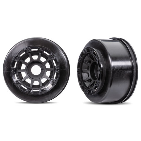 Traxxas 10271 Maxx Slash Black Multi-Spoke SCT Wheels (2)