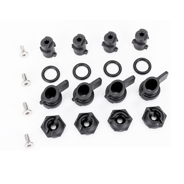 Traxxas 10318 Hatch Mounts Set (4) Nuts/Wing Nuts /Shafts/O-Rings for Spartan SR