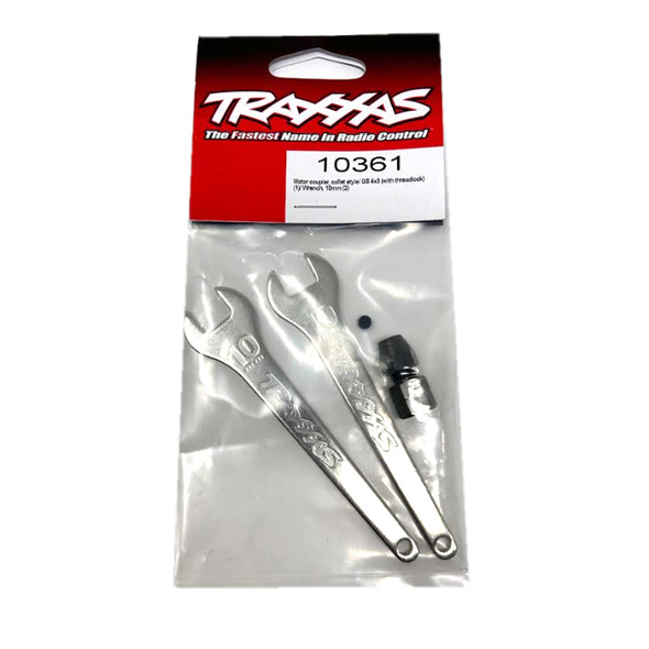 Traxxas 10361 Motor Coupler / Wrench 10mm (2) w/ 4x3 Stainless Screw