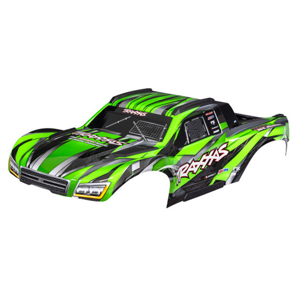 Traxxas 10211-GRN Painted & Decals Body Green w/ Support for Maxx Slash