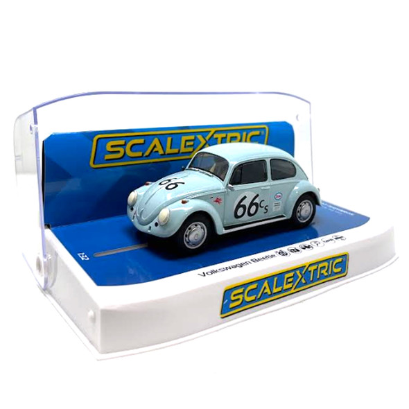Scalextric C4498 Volkswagen Beetle - Blue 66 1/32 Slot Car