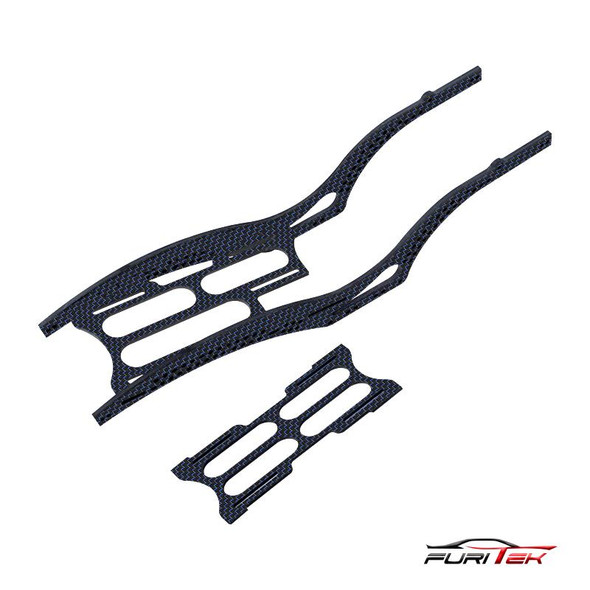 Furitek FUR-2085 Scythe CF Rail Carbon Frame - Blue for SCX24