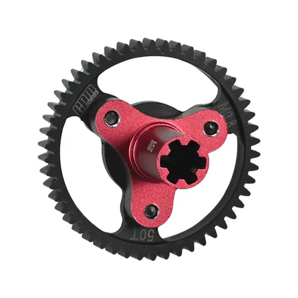 CrazyRacer Ingranaggio Principale 50T M1 In Acciaio Temprato Per Auto RC XO-1 1/5 6S – 1 Pezzo, Ricambio