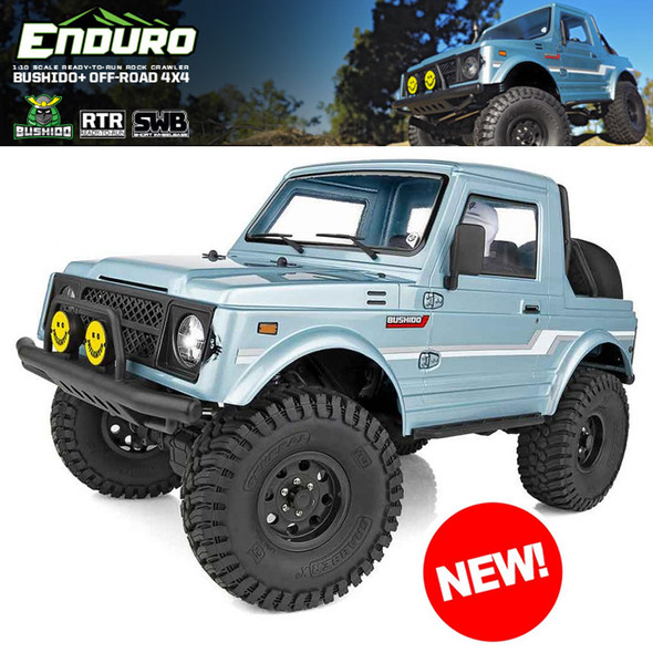 Associated 40126 1/10 Enduro Bushido+ Trail Truck Off-Road 4x4 RTR Blue Rock Crawler