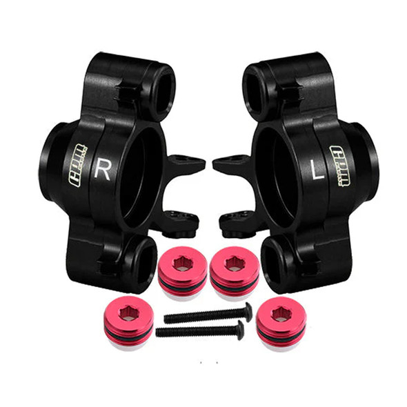 GPM Aluminum 7075 Front  Or Rear Axle Carriers Black for Traxxas 1/10 E-Revo 2.0 VXL